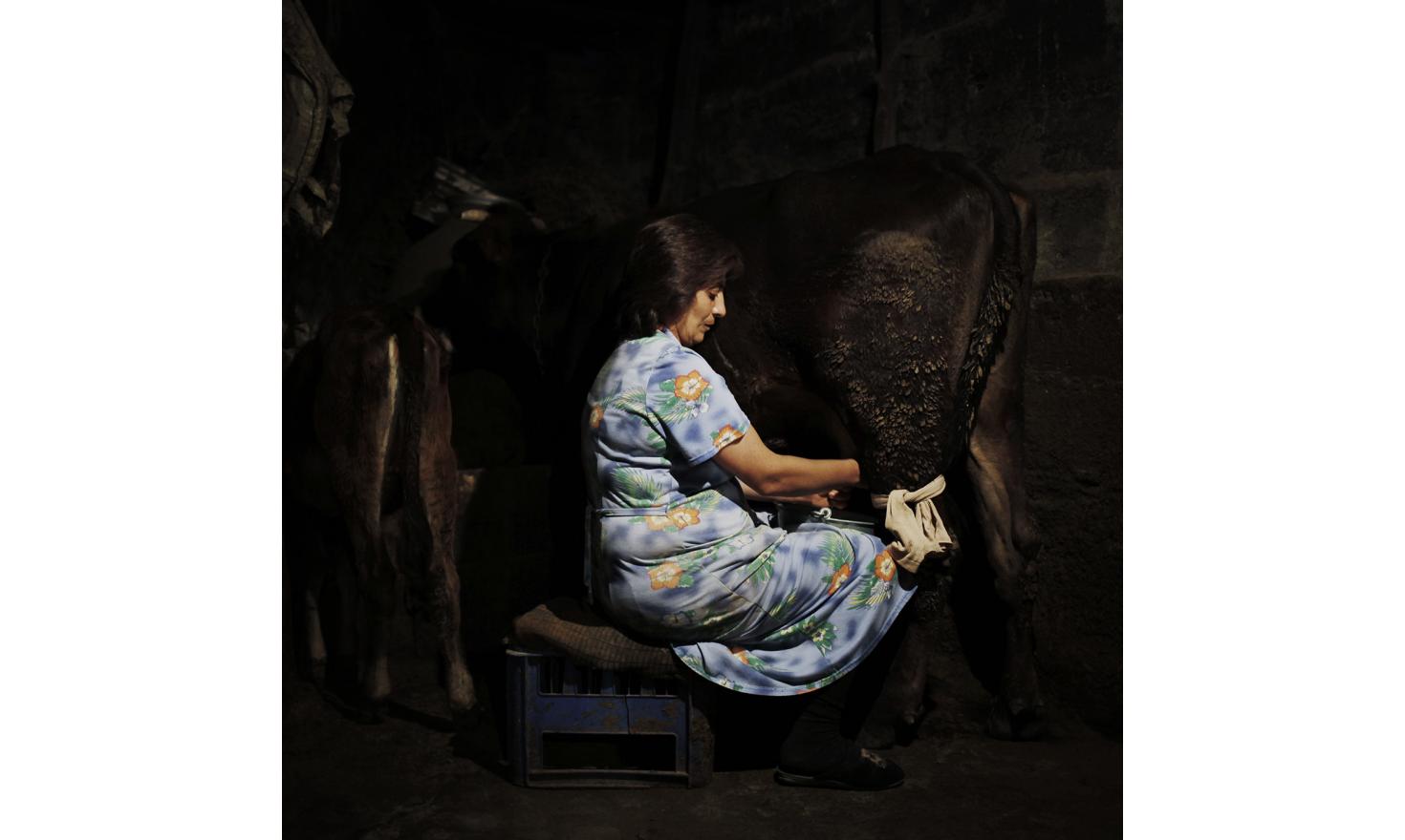 Ruzanna, a villager. For the last fifteen years, her husband is going back and forth to work in Russia. She has two son, the oldest Gore (22) is also working in Russia. Valodia (19) is doing his service. Gohar, her 15 years old daughter lives with her.
