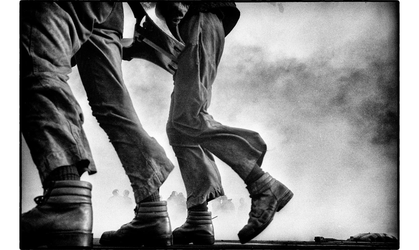 Aboard the Foch aircraft carrier, somewhere in the Mediterranean sea.May 1985. Aboard the Foch aircraft carrier, somewhere in the Mediterranean sea.May 1985.