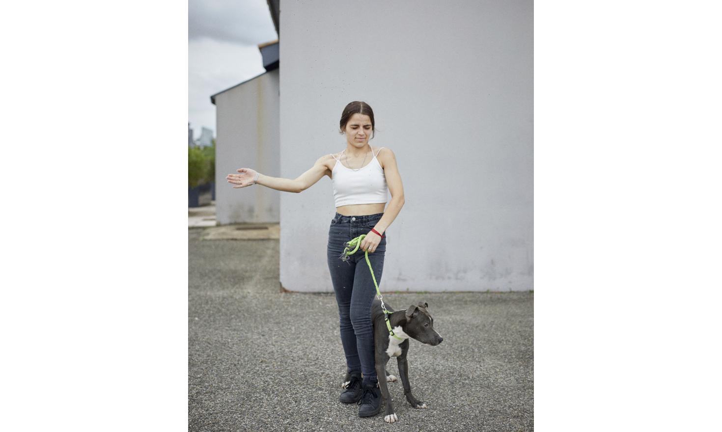 Shortlisted for Taylor Wessing 2023 Jessica swatting flies © Ed Alcock 2022