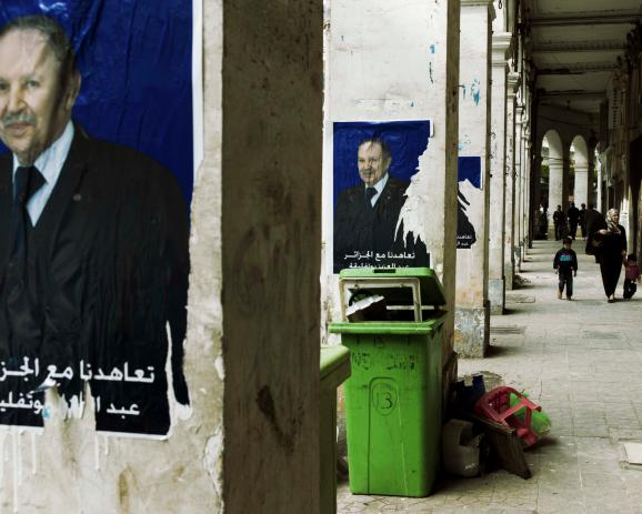 Bouteflika's poster in Algiers